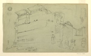Temple, Petra, Jordan, February 27, 1868