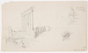 Temple of Jupiter at Sunrise, Baalbek, May 7, 1868