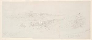 Temples at Morning, Baalbek, May 12, 1868 by Frederic Edwin Church
