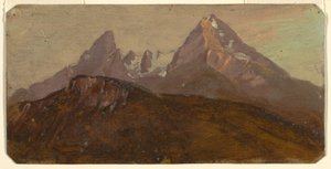 The Watzmann, Berchtesgaden, Bavaria, 1868 by Frederic Edwin Church