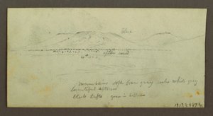 Two Figures and Two Camel by Campfire, Figure and Camel Studies, possibly 1868