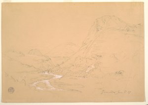 Valley Near Guaranda, June 3, 1857 by Frederic Edwin Church