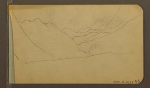 Valley; Verso: Mountain Peak, 1889