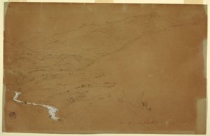 Valley With a Stream and Houses, near Guaranda, Ecuador, June 4, 1857 by Frederic Edwin Church