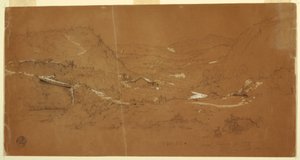 Valley with a Bridge and Houses, near Guaranda, Ecuador, June 5, 1857