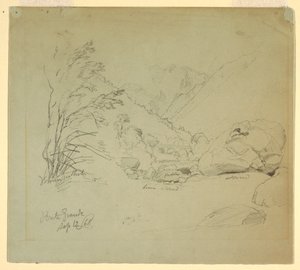 Valley with a Bridge near Macugnaga, September 12, 1868
