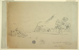 View from hill west of suk wadi, May 4, 1868 by Frederic Edwin Church
