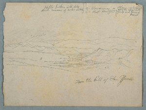View from the Hill of San Juan, probably Colombia, 1853