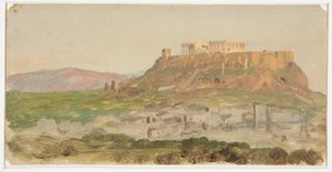 View of the Acropolis from the South, Athens, April 1869 by Frederic Edwin Church