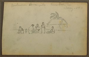 Washerwoman in Barranquilla, Colombia, May 1853 by Frederic Edwin Church