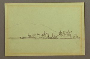 Wooded Shore, Mountain, possibly 1856