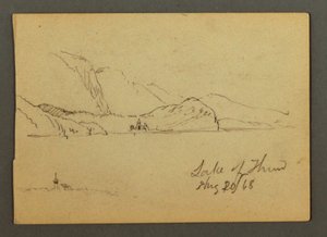 Lake Thun, the Bernese Oberland, August 20, 1868 by Frederic Edwin Church