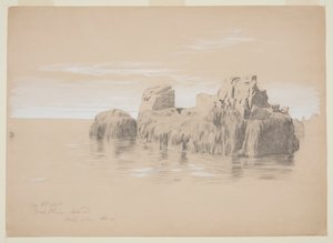 Rocks at the Coast, Grand Manan Island, Canada by Frederic Edwin Church