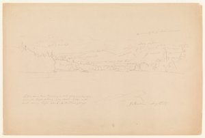 Shore of Lake and Foothills of Mount Katahdin
