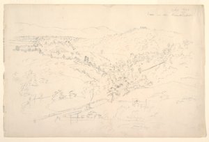 Sketch of a Catskill Landscape (View of the Kaanterkill) by Frederic Edwin Church