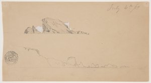 Two Icebergs by Frederic Edwin Church