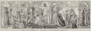Fresco in Lyndhurst Church, Hampshire by Frederic Leighton