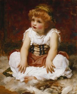 Portrait of a Girl Seated on a Rug
