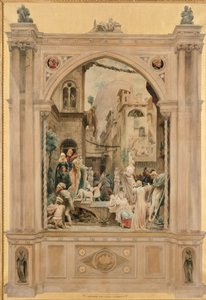 Preparing for a Festa, Florence by Frederic Leighton