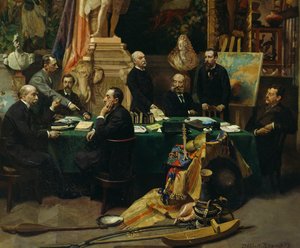 Jules Ferry welcoming delegates of colonies in November 1892