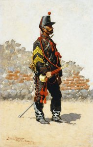 Bugler of the Cavalry by Frederic Remington