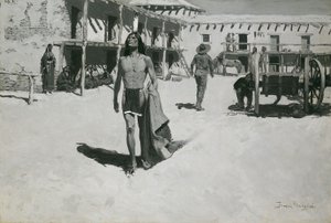 Nothing But Cheerful Looks Followed the Bat by Frederic Remington