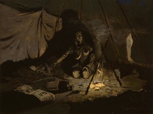The Dry Leaves Had Lasted Longer than She by Frederic Remington