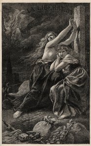 The liberation of the territory - Alsace and Lorraine - engraving by Frederic Theodore Lix in The Year terrible by Victor Hugo - 1874 by Frederic Theodore (after) Lix