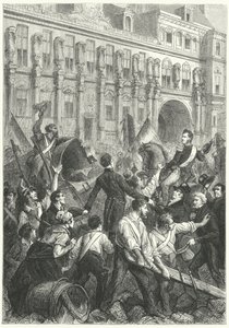 Louis Philippe, Duke of Orleans, on his way to the Hotel de Ville, Paris by Frederic Theodore (after) Lix