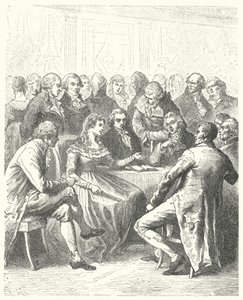 Madame Roland and the Girondins, French Revolution by Frederic Theodore (after) Lix