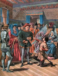 Joan of Arc at Chinon on February 23rd 1429 by Frederic Theodore Lix