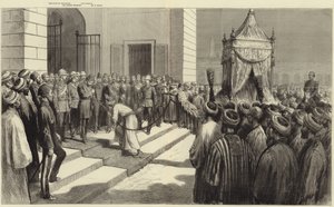 The Khedive Saluting the Holy Carpet at Cairo before its Despatch to Mecca by Frederic Villiers