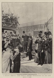 A Hearty Send-off, Lord Roberts leaving Southampton for the Cape by Frederic de Haenen