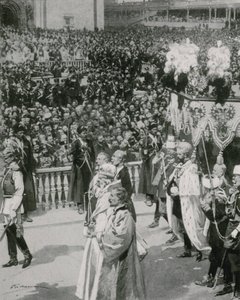 A Scene in the Kremlin during the Coronation of the Emperor by Frederic de Haenen