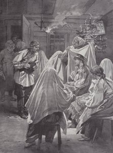 Bride-Choosing on Christmas Eve by Frederic de Haenen
