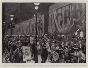 Mr Kruger at Marseilles, the Cafes in the Cannebiere and the Camelots by Frederic de Haenen