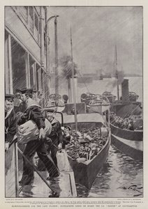 Reinforcements for the Cape Station, Bluejackets Going on Board the SS Briton at Southampton by Frederic de Haenen