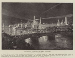 The Coronation of the Czar, the Kremlin Illuminated by Frederic de Haenen