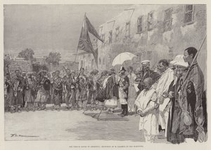 The French Envoy in Abyssinia, Reception of M Lagarde by Ras Makonnen