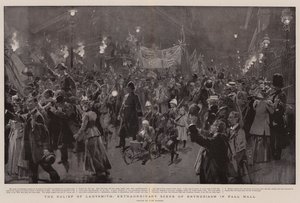 The Relief of Ladysmith, Extraordinary Scene of Enthusiasm in Pall Mall
