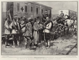 The Russians in Manchuria, removing Cholera Patients at Kharbia