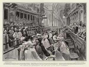 The Service of Intercession for the King at St Paul