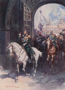 The Spassky (Saviour) Gate of the Kremlin by Frederic de Haenen