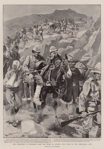 The Transport of Wounded from the Field of Battle, the Work of the Ambulance Men by Frederic de Haenen