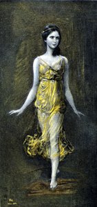 Isadora Duncan (1878 - 1927) by Kaulbac. November 1902 by Frederich August Kaulbach