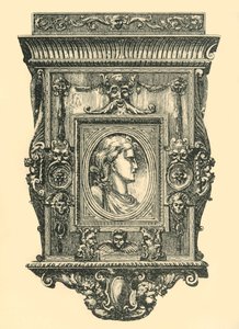 Walnut mirror frame, early-mid 19th century, 1881 by Frederick Albert Slocombe