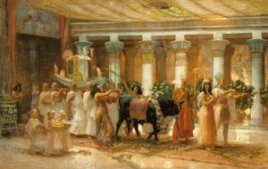The Procession of the Sacred Bull, Apis, c.1879 by Frederick Arthur Bridgman