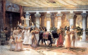 The Procession of the Sacred Bull Apis, Late 19th or Early 20th Century by Frederick Arthur Bridgman