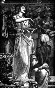 Cleopatra VII, Queen of Egypt, Dissolving Pearls in Wine by Frederick Augustus Sandys