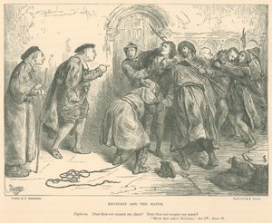 Illustration for Much Ado about Nothing by Frederick Barnard